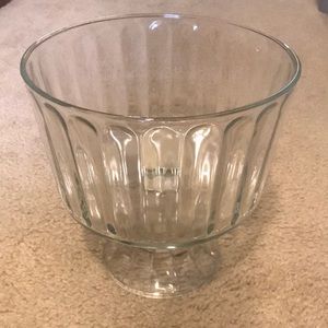Vintage Glass Trifle Dish